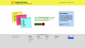 What Simplestickynotes.com website looked like in 2022 (2 years ago)
