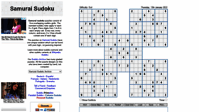 What Samurai-sudoku.com website looked like in 2022 (2 years ago)
