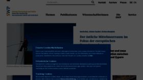 What Swp-berlin.org website looked like in 2022 (2 years ago)