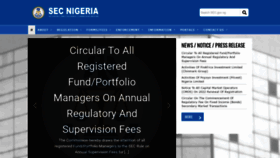 What Sec.gov.ng website looked like in 2022 (3 years ago)