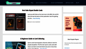 What Sportscardsrock.com website looked like in 2022 (2 years ago)