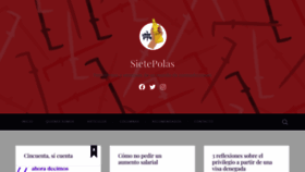 What Sietepolas.com website looked like in 2022 (2 years ago)