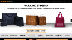 What Shoppingbags.com website looked like in 2022 (2 years ago)