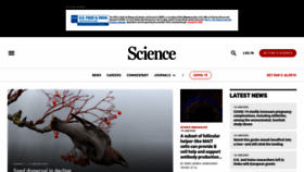 What Sciencemag.org website looked like in 2022 (2 years ago)