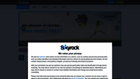What Skyrock.net website looked like in 2022 (2 years ago)
