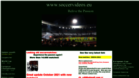 What Soccervideos.eu website looked like in 2022 (2 years ago)