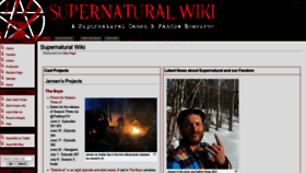 What Supernaturalwiki.com website looked like in 2022 (2 years ago)