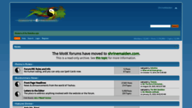 What Shrinemaiden.org website looked like in 2022 (2 years ago)