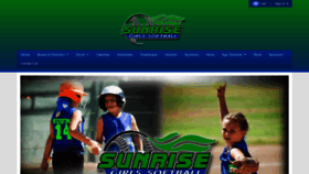 What Sunrisegirlssoftball.com website looked like in 2022 (2 years ago)