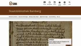 What Staatsbibliothek-bamberg.de website looked like in 2022 (2 years ago)