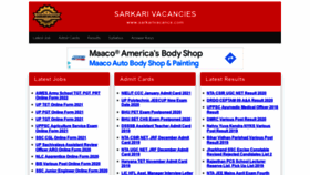 What Sarkarivacance.com website looked like in 2022 (2 years ago)