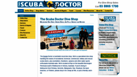 What Scubadoctor.com.au website looked like in 2022 (2 years ago)