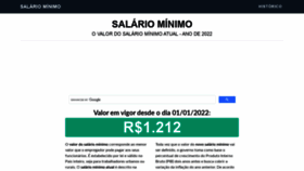 What Salariominimo.net.br website looked like in 2022 (2 years ago)