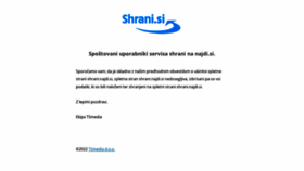 What Shrani.si website looked like in 2022 (2 years ago)