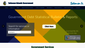 What Solomons.gov.sb website looked like in 2022 (2 years ago)