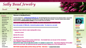What Sallybeadjewelry.com website looked like in 2022 (2 years ago)