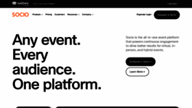 What Socio.events website looked like in 2022 (2 years ago)