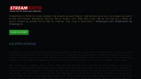 What Streamgoto.me website looked like in 2022 (3 years ago)