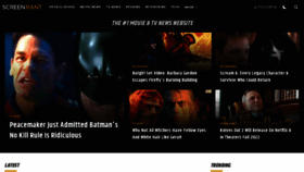 What Screenrant.com website looked like in 2022 (2 years ago)