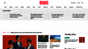 What Sfgate.com website looked like in 2022 (2 years ago)
