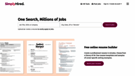 What Simplyhired.com website looked like in 2022 (2 years ago)