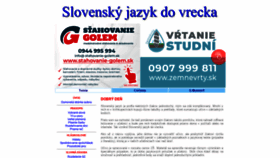 What Slovencina.vselico.com website looked like in 2022 (2 years ago)