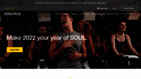 What Soul-cycle.com website looked like in 2022 (2 years ago)