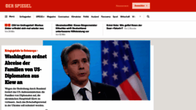 What Spiegel.de website looked like in 2022 (2 years ago)