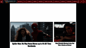 What Superherohype.com website looked like in 2022 (2 years ago)