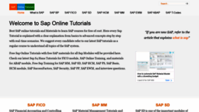 What Saponlinetutorials.com website looked like in 2022 (2 years ago)