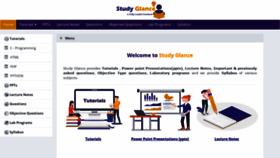 What Studyglance.in website looked like in 2022 (2 years ago)