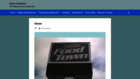 What Sidneyfoodtown.com website looked like in 2022 (2 years ago)