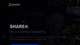 What Shareit.ushareit.com website looked like in 2022 (2 years ago)
