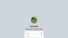 What Sadasbor.tasikmalayakab.go.id website looked like in 2022 (2 years ago)