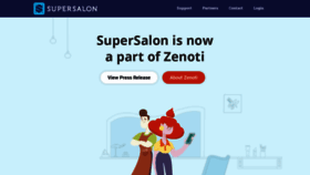 What Supersalon.com website looked like in 2022 (2 years ago)