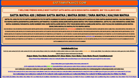 What Sattamatka420.com website looked like in 2022 (2 years ago)