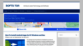 What Softston.com website looked like in 2022 (2 years ago)