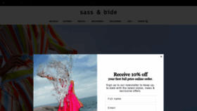 What Sassandbide.com website looked like in 2022 (2 years ago)