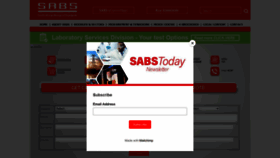 What Sabs.co.za website looked like in 2022 (2 years ago)