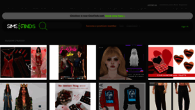 What Simsfinds.cc website looked like in 2022 (2 years ago)