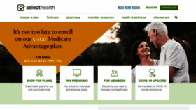 What Selecthealth.org website looked like in 2022 (3 years ago)