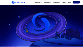What Syscoin.org website looked like in 2022 (2 years ago)