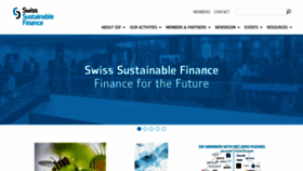 What Sustainablefinance.ch website looked like in 2022 (2 years ago)