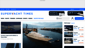 What Superyachttimes.com website looked like in 2022 (2 years ago)