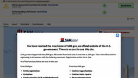 What Sam.gov website looked like in 2022 (2 years ago)