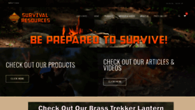 What Survivalresources.com website looked like in 2022 (2 years ago)