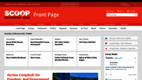 What Scoop.co.nz website looked like in 2022 (3 years ago)