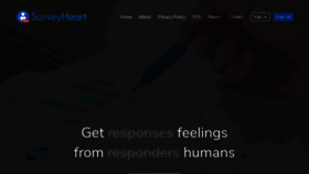 What Surveyheart.com website looked like in 2022 (2 years ago)