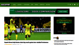 What Soccernet.ng website looked like in 2022 (2 years ago)