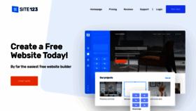 What Site123.me website looked like in 2022 (3 years ago)